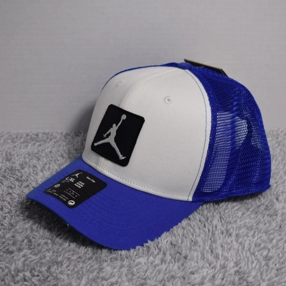 Nike Jordan Jumpman‎ Rise Cap Snapback Hat Size L/XL Blue White FZ0774-133 NEW